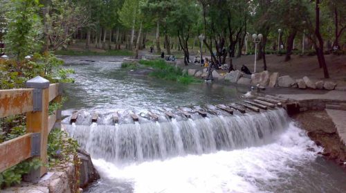 رودخانه پارک وکیل آباد مشهد